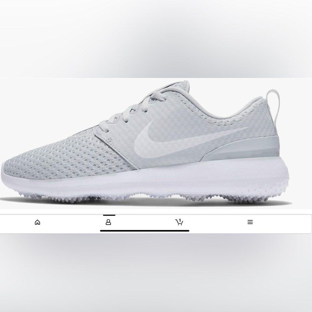 Nike Light Gray gold shoes